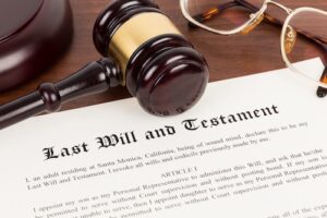 Wills and Trusts Document With Gavel